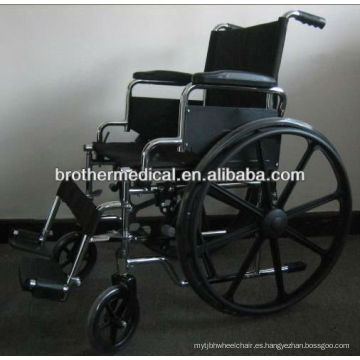 Silla de ruedas de acero cromado con rueda mag BME4617C